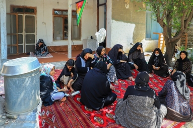 مراسم عزاداری حضرت اباعبدالله الحسین (ع) در روستای جهان نما با ساده ترین امکانات برگزار می شود - گلستان