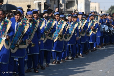 کاروان عظیم نمادین کربلا در خمینی شهر - اصفهان