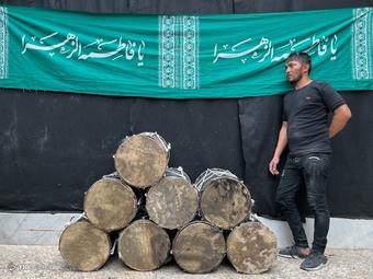 کاروان عظیم نمادین کربلا در خمینی شهر - اصفهان