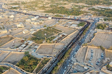 کاروان عظیم نمادین کربلا در خمینی شهر - اصفهان