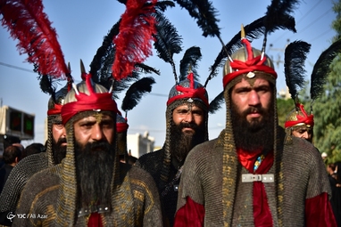 کاروان عظیم نمادین کربلا در خمینی شهر - اصفهان