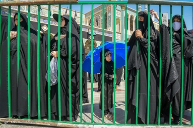 مراسم عزاداری ظهر تاسوعای حسینی (ع) - حرم حضرت معصومه (س)
