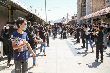 مراسم عزاداری ظهر تاسوعای حسینی (ع) -  بازار سنتی کرمان