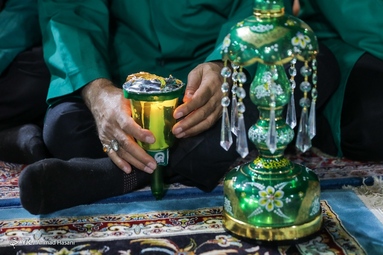 مراسم آیینی خطبه‌خوانی شب عاشورا  - حرم مطهر رضوی