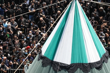 عزاداری و خیمه سوزان عاشورای حسینی - چهارراه گلوبندک