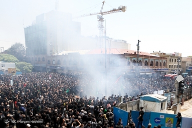 عزاداری و خیمه سوزان عاشورای حسینی - چهارراه گلوبندک