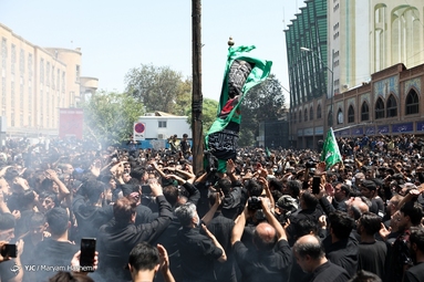 عزاداری و خیمه سوزان عاشورای حسینی - چهارراه گلوبندک