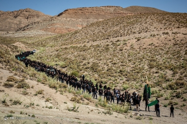 مراسم عزاداری ظهر عاشورای حسینی (ع) در روستای اروانه - سمنان