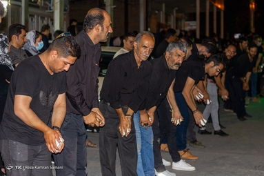 مراسم عزاداری «چاق چاقو» - شهرستان سامان