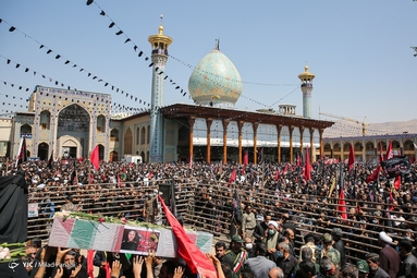 تشییع پیکر سردار شهید مدافع حرم عبدالله اسکندری - شیراز