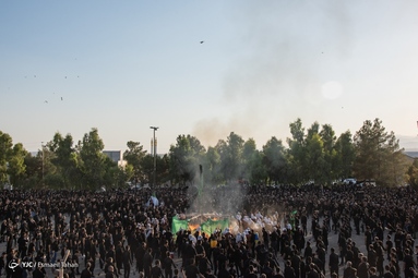 خیمه سوزان و نخل برداری عصر عاشورا - سرخه سمنان