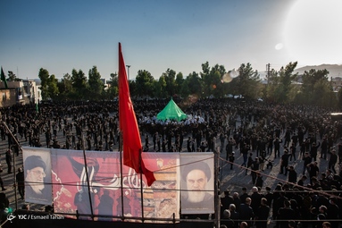 خیمه سوزان و نخل برداری عصر عاشورا - سرخه سمنان
