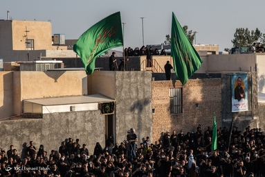 خیمه سوزان و نخل برداری عصر عاشورا - سرخه سمنان