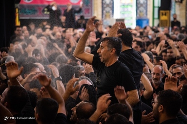 خیمه سوزان و نخل برداری عصر عاشورا - سرخه سمنان