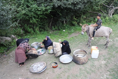 مراسم عزاداری عاشورای حسینی در دهکده ییلاقی جهان نما - استان گلستان