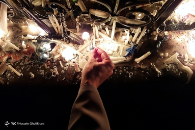مراسم عزاداری شب شام غریبان شهدای دشت کربلا - قزوین