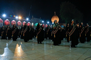 لاله گردانی در شب شام غریبان - حرم شاهچراغ (ع)
