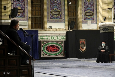 مراسم عزاداری شب شهادت امام سجاد (ع) - حسینیه امام خمینی (ره)