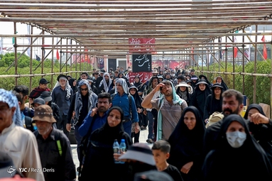 خروج زائران حسینی از مرز شلمچه
