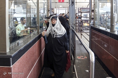 خروج زائران حسینی از مرز شلمچه