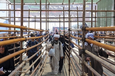 خروج زائران حسینی از مرز شلمچه