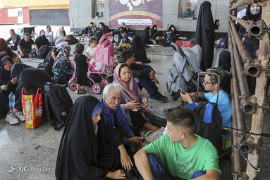 خروج زائران حسینی از مرز شلمچه