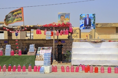 مسیر پیاده روی اربعین حسینی در وادی السلام