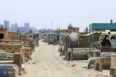 مسیر پیاده روی اربعین حسینی در وادی السلام
