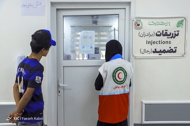 خدمت رسانی هلال احمر در اجتماع بزرگ اربعین حسینی