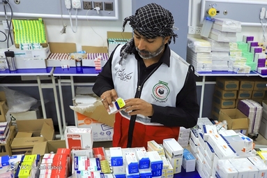 خدمت رسانی هلال احمر در اجتماع بزرگ اربعین حسینی