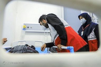 خدمت رسانی هلال احمر در اجتماع بزرگ اربعین حسینی