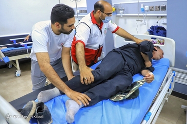 خدمت رسانی هلال احمر در اجتماع بزرگ اربعین حسینی