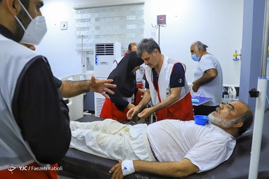 خدمت رسانی هلال احمر در اجتماع بزرگ اربعین حسینی