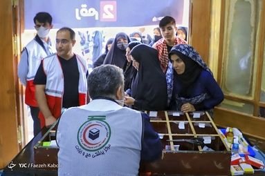 خدمت رسانی هلال احمر در اجتماع بزرگ اربعین حسینی