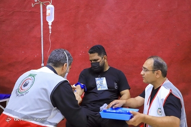 خدمت رسانی هلال احمر در اجتماع بزرگ اربعین حسینی