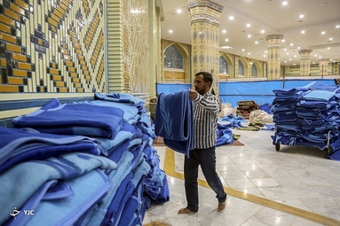 میزبانی از زائران اربعین در قرارگاه مردمی اربعین قم