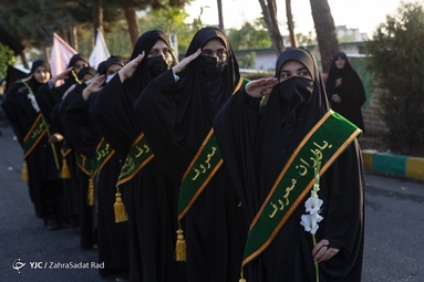 وداع با پیکر مطهر شهید تازه تفحص شده «محرم پرستار منصوری»