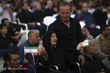 وداع با پیکر مطهر شهید تازه تفحص شده «محرم پرستار منصوری»