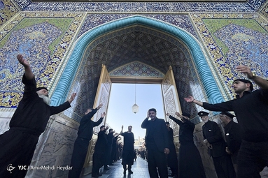 عزاداری سالروز شهادت امام رضا (ع) در حرم مطهر رضوی
