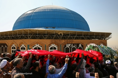 تشییع پیکر مطهر شهید مدافع امنیت سلمان امیر احمدی در تهران