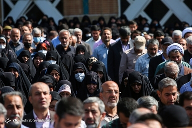تشییع پیکر مطهر شهید مدافع امنیت سلمان امیر احمدی در تهران