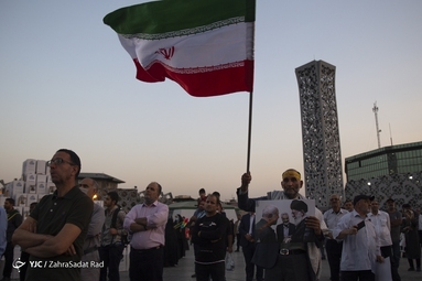 آیین بزرگداشت شهید همدانی در میدان امام حسین (ع)