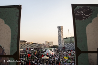 آیین بزرگداشت شهید همدانی در میدان امام حسین (ع)