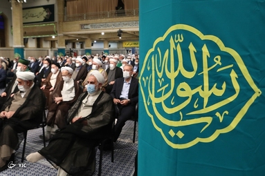 دیدار مسئولان نظام و میهمانان کنفرانس وحدت اسلامى با رهبر انقلاب