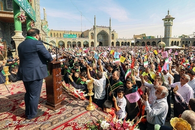 کاروان نمادین استقبال از حضرت معصومه (س)