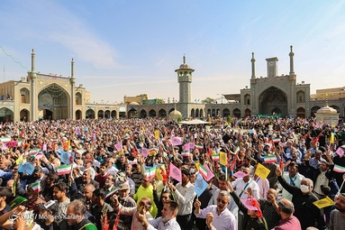 کاروان نمادین استقبال از حضرت معصومه (س)