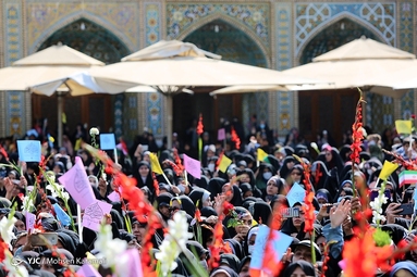 کاروان نمادین استقبال از حضرت معصومه (س)