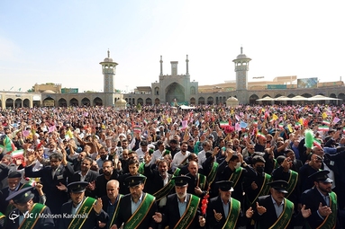 کاروان نمادین استقبال از حضرت معصومه (س)