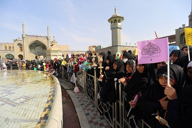 کاروان نمادین استقبال از حضرت معصومه (س)