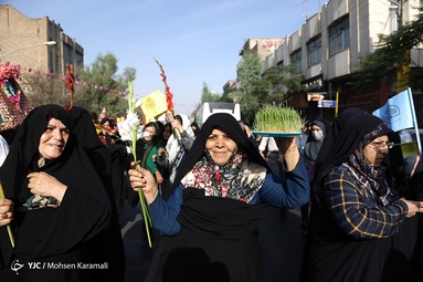 کاروان نمادین استقبال از حضرت معصومه (س)